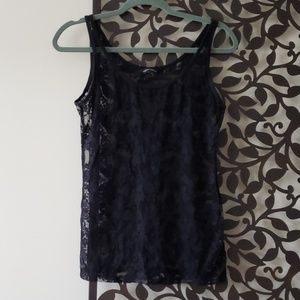 Black Lace Tank Top